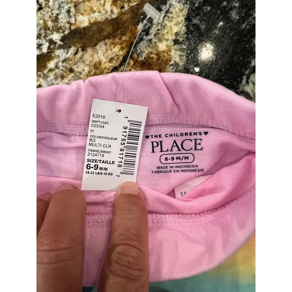NWT Children's Place Pastel Rainbow W/